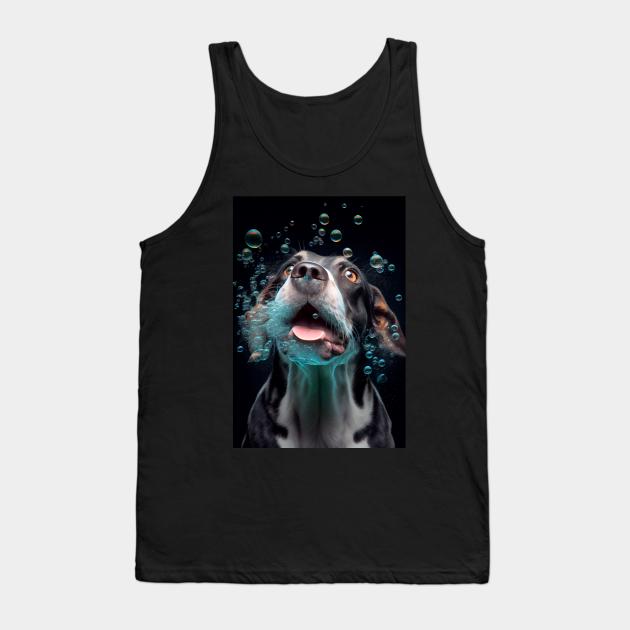 Dogs In Water #1 Tank Top by MarkColeImaging